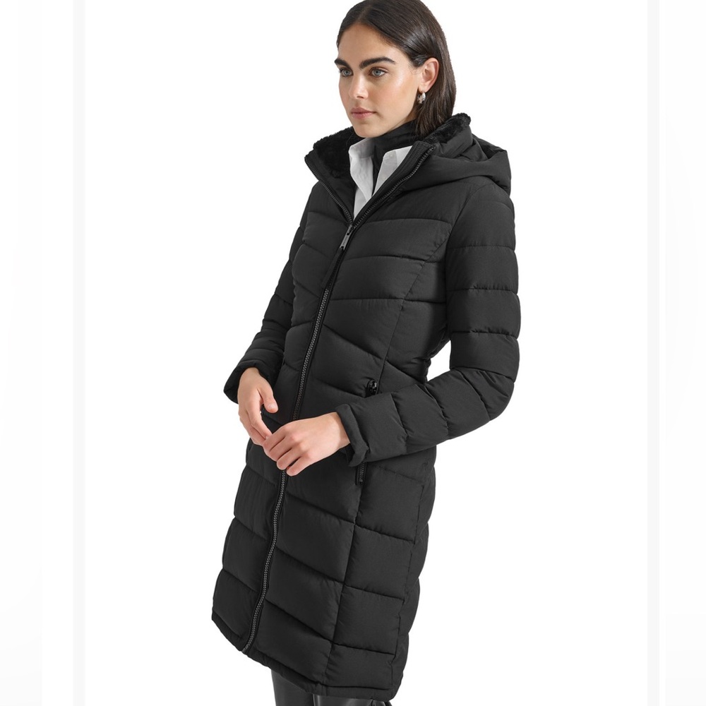 Calvin Klein hooded puffer coat